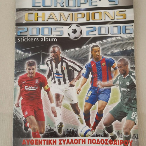 Europe's Champions 2005 - 2006 sticker album used, 30 Golden Shop stickers