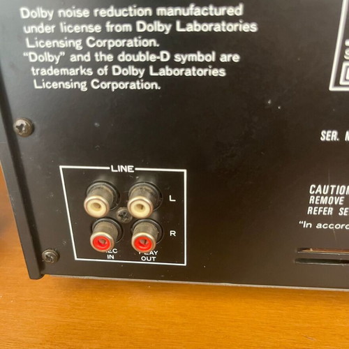 Sherwood DD-2010C Stereo Double Cassette Deck used, needs repair