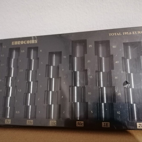 Euro Coin Sorting Case new plastic storage up to 195.6 euros
