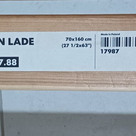 IKEA KRITTER children's bed used, includes slats