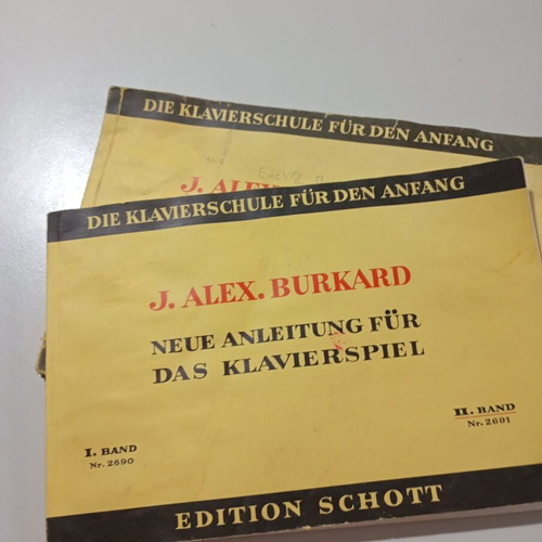 J Alex Burkard Neue Anleitung Für Das Klavierspiel piano books like new, set of two