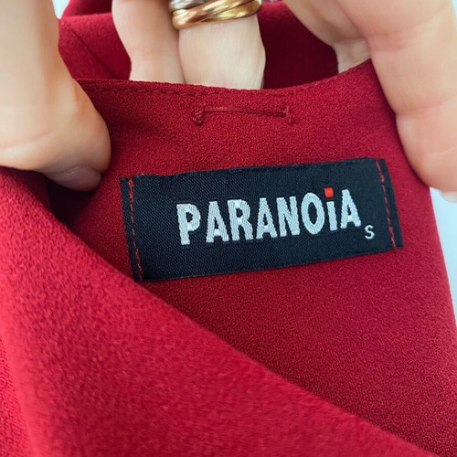 Paranoia burgundy dress size S new