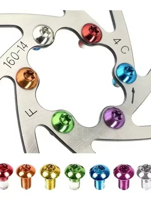 GIYO titanium screws green set new for disc brake