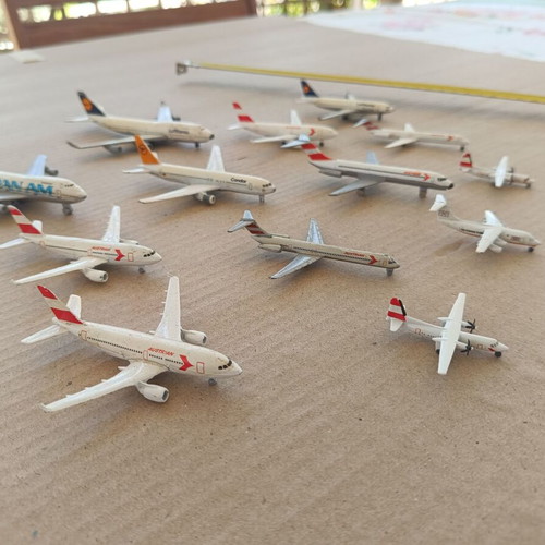 13 Miniature Airplane Models