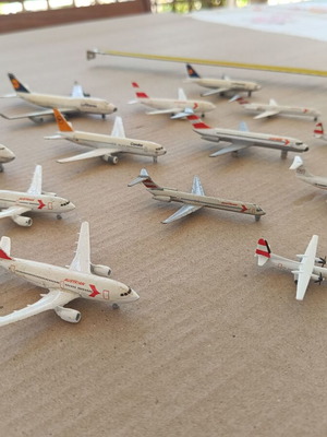 13 Miniature Airplane Models