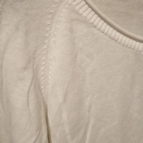 Cache Cache knitted cropped blouse white new M/L