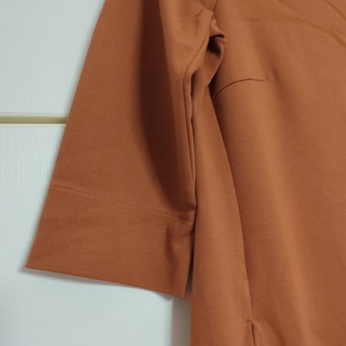 Esmara fall dress, straight cut, three-quarter sleeves, tan, medium