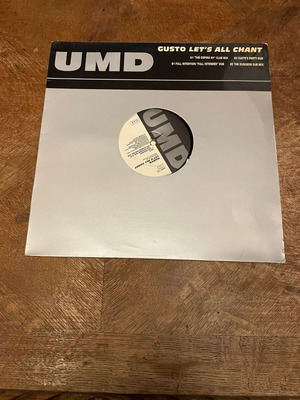 Gusto Let's All Chant 12" maxi single used, electronic