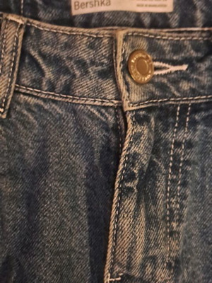 Bershka denim cargo pants like new, blue, size XS