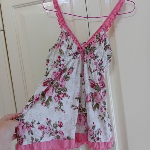 Cootaiya top and shorts set new, medium, white and pink cotton