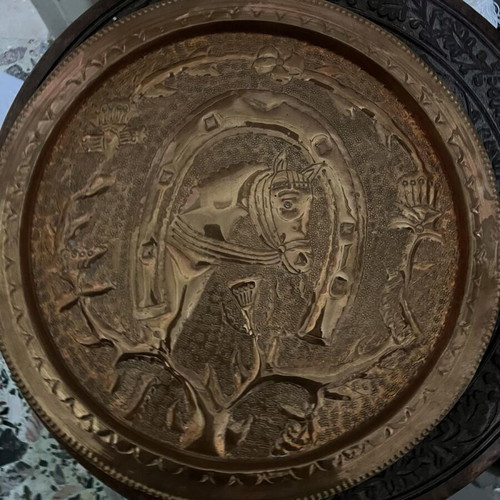 Copper decorative plate 35cm new