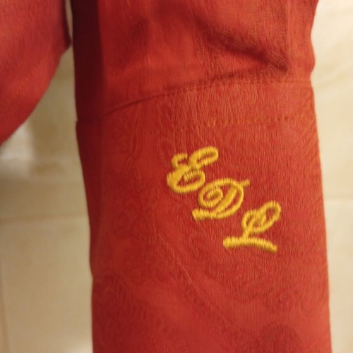 Evisu Deluxe shirt used, size L, red, made in Japan
