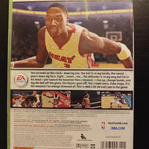 NBA Live 06 EA Sports Xbox 360 like new