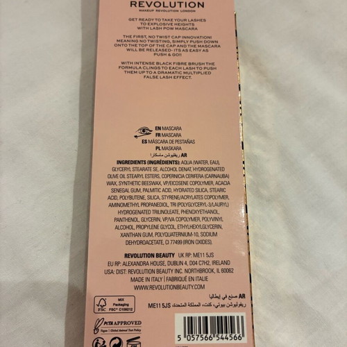 Revolution 5D Lash Pow Mascara Super Black new in box