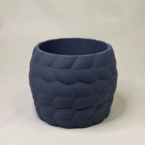 Aura planter set 3D printed, small and large, organic design