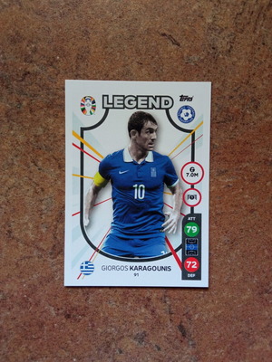 Topps Euro 2024 Match Attax Legend κάρτα Giorgos Karagounis