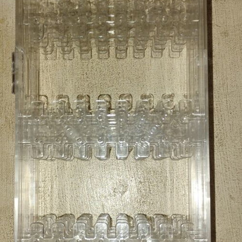 Jewelry box new transparent plastic with multiple earring holders