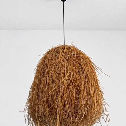 Manila rattan ceiling light natural 51x51xH70cm