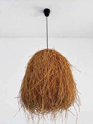 Manila rattan ceiling light natural 51x51xH70cm