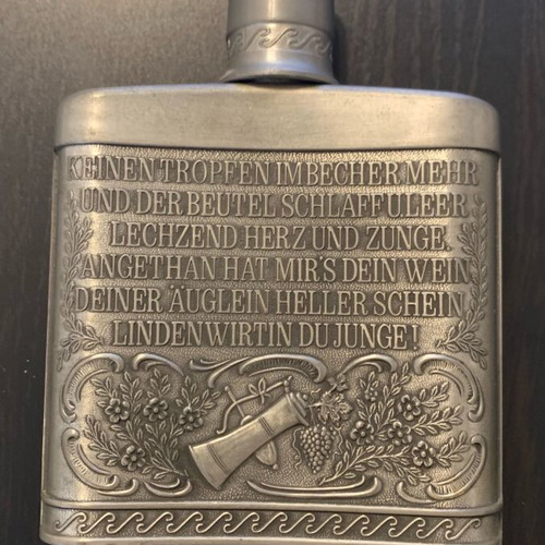 Tin flask used