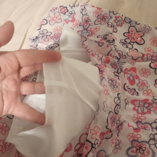 Sleeveless dress for women, pink and white, size XL