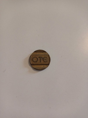 OTE telephone token 1967 used, very good condition