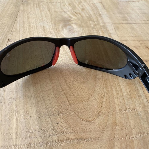 Sports Sunglasses with Yellow/Gold Mirror Lenses like new, wrap-around