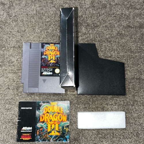 Nintendo NES Double Dragon 3 game used with cartridge, box and manual
