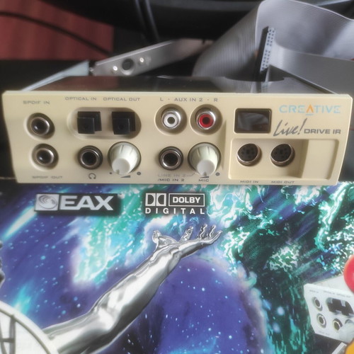 Creative Sound Blaster Live! Platinum 5.1 sound card, full retro package