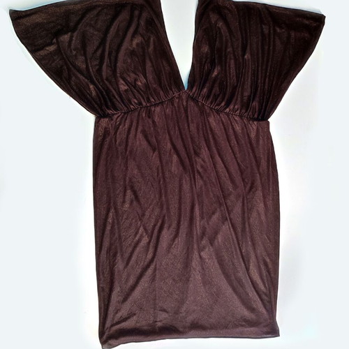 Laundry by design loose dress with batwing sleeve used, brown