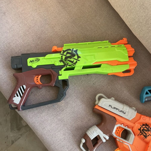 Nerf toy guns set of 7 used, very good condition