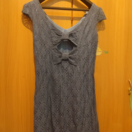 Dona Martha lace dress, blue, size M