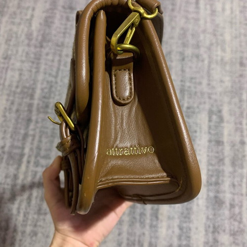 Attrattivo shoulder bag like new, beige and brown