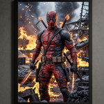 Deadpool framed print 30x40cm