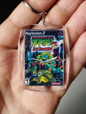 Teenage Mutant Ninja Turtles 2 Battle Nexus PS2 acrylic keychain