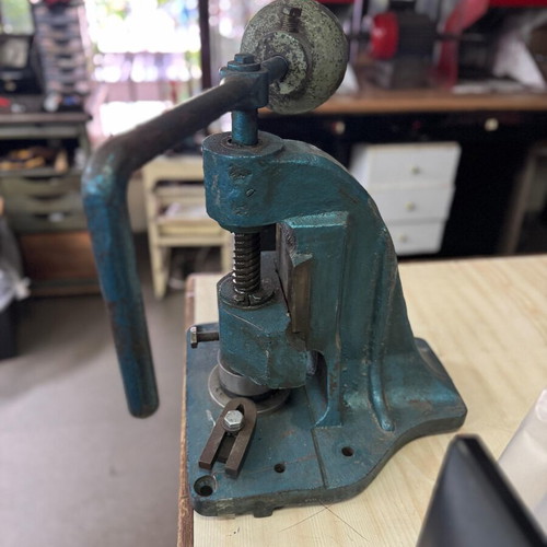 Jewelry press used, small tabletop tool for many tasks