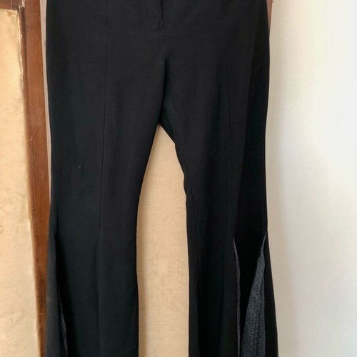 Hippy bell-bottom pants with lace used, size L