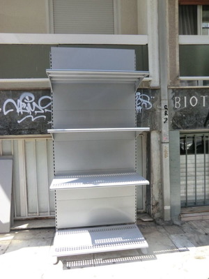 Ραφιέρα μεταλλική καινούργια 2μ ύψος 50εκ βάθος