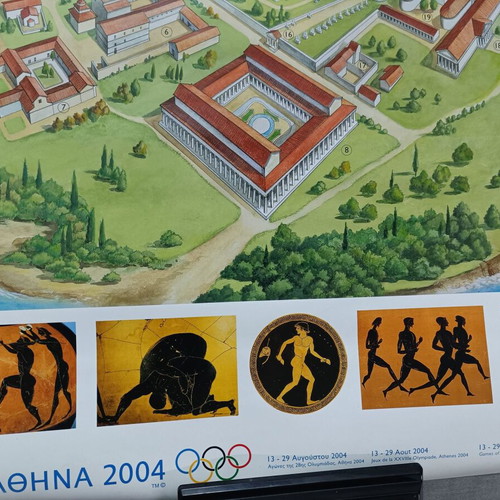 Official Poster 2004 Olympic Games new, in case