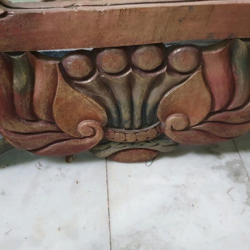 Mirror used, teak wood, exhibition piece