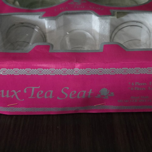 EL-EN Collection Lux Tea Set, handmade 925 silver, 6 persons