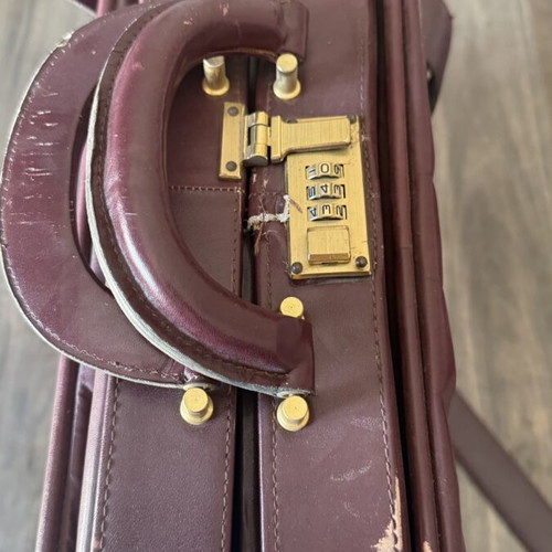 Cartier vintage leather suitcase used