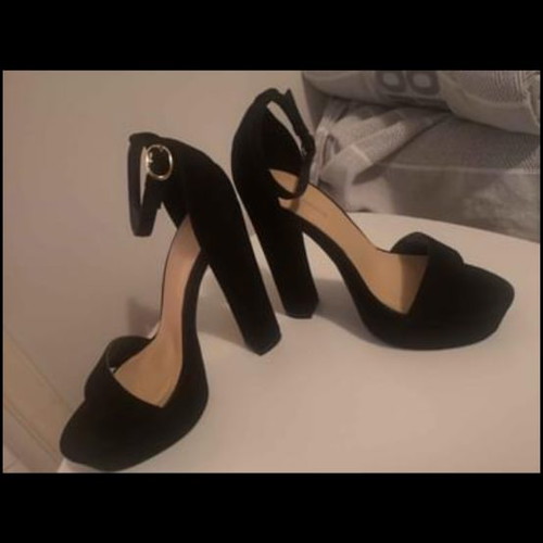 Sandals used, size 38, black