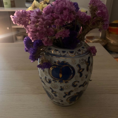 Satsuma porcelain vase retro used