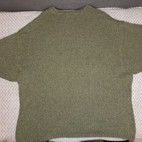 ASOS Design khaki short sleeve knit top like new, size M