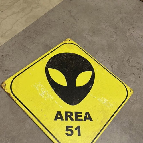 Area 51 wall sign like new
