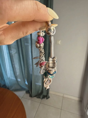 Pandora bracelet like new, pink and silver, with Boxnow