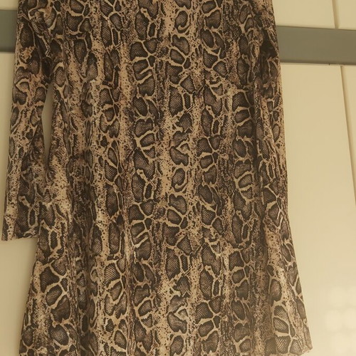 Mini leopard dress size large made in Italy like new
