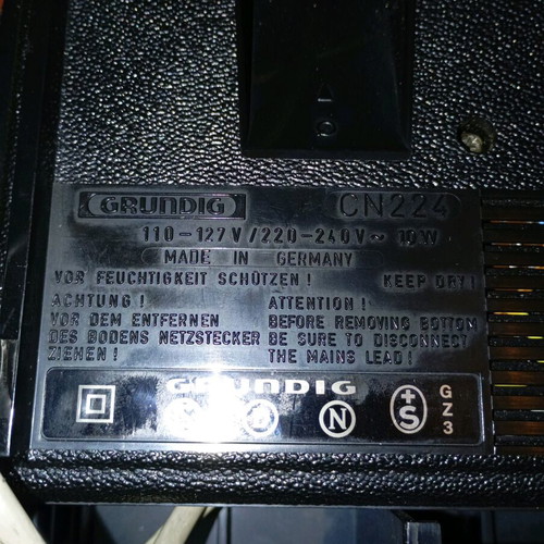 Grundig CN 224 deck used, minor damage and belt issues