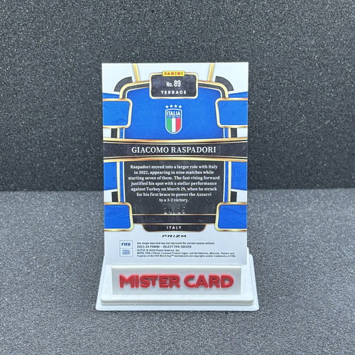 2023-24 Panini Select FIFA Giacomo Raspadori zebra #89 card
